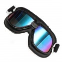 Motorcycle Goggles Scooter Helmet Leather Anti UV Fog Protector Glasses