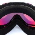 Motorcycle Professional Spherical Dual Red Lens Snowboard Ski Goggles Anti Fog UV Glasses