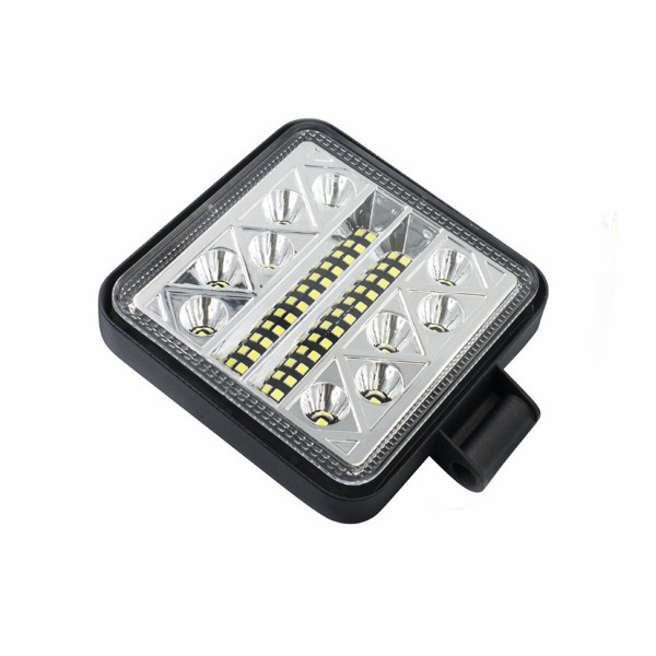 2PCS Square 48W LED Work Light 12V 24V Off Road Flood Spot Lamp For Car Truck SUV Motorcycle