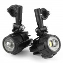 2Pcs 10-30V 20W E9 Motorcycle LED Auxiliary Fog Spot Light Driving Lamp For BMW R1200 ADV