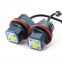 2Pcs 80W Error Free LED Angel Eyes Marker Halo Ring Light For BMW E39 E53 E60 E65