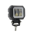 3inch 12/24V 6500K 20W Square LED Work Light With White Angel Eyes Lights Spot Fog light For Car Boat Motorcycle