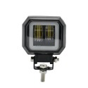 3inch 12/24V 6500K 20W Square LED Work Light With White Angel Eyes Lights Spot Fog light For Car Boat Motorcycle