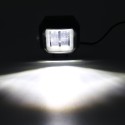 3inch 12/24V 6500K 20W Square LED Work Light With White Angel Eyes Lights Spot Fog light For Car Boat Motorcycle