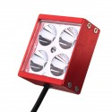 3inche 4LED DC12-24V 12W 2200LM Waterproof Motorcycle Front Bumper Lights Car Network Lights White Light