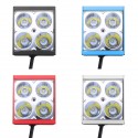 3inche 4LED DC12-24V 12W 2200LM Waterproof Motorcycle Front Bumper Lights Car Network Lights White Light