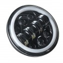 5.75 Inch Motorcycle Projector LED Headlight Sealed Hi-Lo Beam Halo Ring Lamp Bulb