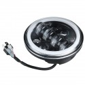 5.75 Inch Motorcycle Projector LED Headlight Sealed Hi-Lo Beam Halo Ring Lamp Bulb