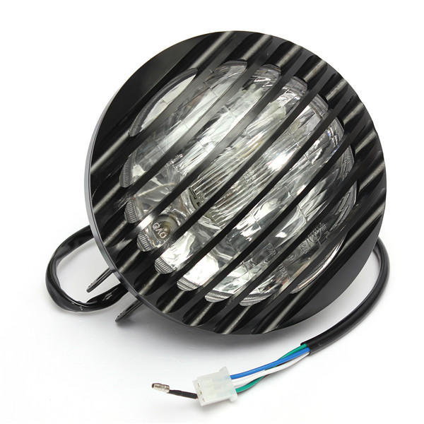 6inch Black Motorcycle Autocycle Autobike Halogen Headlight Light For Harley