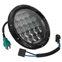 75W IP67 6500K 5DLens 7Inches Motorcycle Stainless LED Headlights High/Low Beam