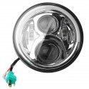 7inch Angel Eyes LED HI/LO Beam DRL Turn Signal Headlight For Harley Davidson/Jeep Cherokee