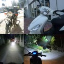 2pcs 9V-85V 12V 1000Lm Super Bright Motorcycle LED Headlights Waterproof Lamp Scooter Spotlight 6500K White Work Car Fog Spot Lights