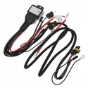 H4 12V 35W 3000h Motorcycle Elastic Xenon Lamp HeadLight Harness Wiring Controller