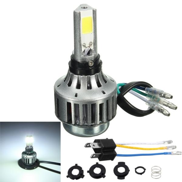 H4 32W 3000lm 6000K Hi/Lo Lamp COB Motorcycle LED Headlight Bulb