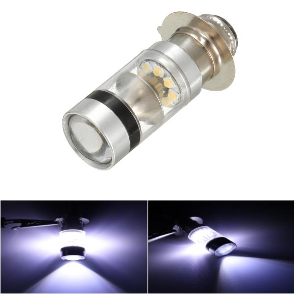 LED Motorcycle Fog DRL Dual Light Bulb 20 SMD High/Low Beam Lamp Bulbs P15D P15D-25-1 H6M