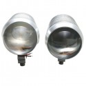 Pair 30W DC 12-60V Motorcycle Headlight U2 LED Driving Headlamp Fog Light + Switch High/Low Beam