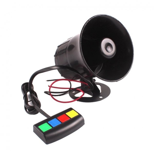 Waterproof 4 Sounds Car Motorcycle Loudspeaker Horn Alarm Tweeter