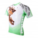 Men Short Cycling Jersey Sleeve Breathable Quick Dry Full Zipper Bicycle Scooter Shirts