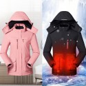 Smart USB Electric Washable Heating Coats Hoodie Jacket Winter Warm Coat