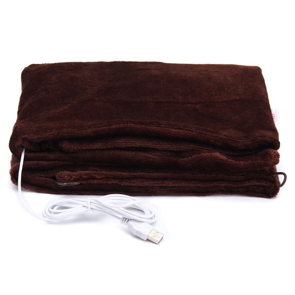 USB Powered Soft Heated Shawl Electric Warming Heating Blanket Winter Pad