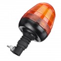 12-24V Pointed LED Warning Light 4 Flashing Amber Beacon Flexible Din Pole Mount Tractor Warning Light