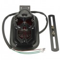 12V 20W Motorcycle Quad ATV Rear Black Brake Tail Light