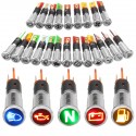 12V 24V 36V Metal 8mm LED Dash Panel Warning Light Bulb Indicator Lamp Car Boat Van