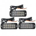 12V-24V 36W 12 LED Recovery Strobe Grill Breakdown Flashing Light Warning Lamp Indicator Lamp