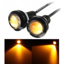 12V 3W 18mm Car Motorcycle LED Eagle Eye Plate License Running DRL Tail Light Lamp