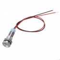 12V 6mm LED Indicator Light Pilot Dash Lamp Motorccyle Car Truck Boat Metal