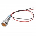 12V 6mm LED Indicator Light Pilot Dash Lamp Motorccyle Car Truck Boat Metal