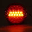 12V Led Tail Light Hamburger Rear Lamp Stop Indicator Brake 4 Function