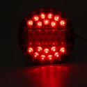 12V Led Tail Light Hamburger Rear Lamp Stop Indicator Brake 4 Function