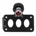 12V Motorcycle Side Mount LED License Plate Tail Light with Bracket Universal