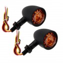 12V Universal Motorcycle Bullet Turn Signal Indicator Brake Runnning Lights 4 Wire