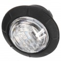 20pcs Mini 12/24V Blue Round LED Button Side Marker Lights Lamps Trailer