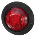 20pcs Mini 12/24V Red Round LED Button Side Marker Lights Lamps Trailer