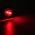 20pcs Mini 12/24V Red Round LED Button Side Marker Lights Lamps Trailer