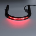 215mm Upswept FlatBlack Cafe Racer Seat Frame Hoop Brat Loop LED Brake Turn Singal Lights