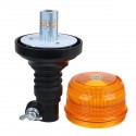 24/12V Vehicle Roof Amber Flashing Emergency Strobe Warning Light DIN Pole Mount