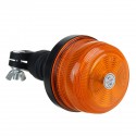 24/12V Vehicle Roof Amber Flashing Emergency Strobe Warning Light DIN Pole Mount