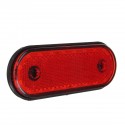 24V 20 LED Oval Side Marker Light Position Turn Signal Lamp for Car Truck Trailer