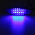 2Pcs Blue 24V LED Side Marker Light Flash Strobe Emergency Warning Lamp For Boat Car Truck Trailer