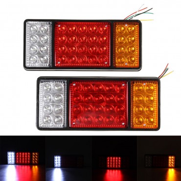 2pcs 12V 36 LED Rear Stop LED Lights Tail Indicator Boat Lamp Trailer Truck Caravan Waterproof