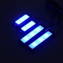 4pcs 3 LED Universal Car Armrest Inner Bowl Light Decorative Cool Door Handle Light Car Auto Interior Light Accessories