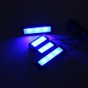 4pcs 3 LED Universal Car Armrest Inner Bowl Light Decorative Cool Door Handle Light Car Auto Interior Light Accessories