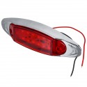 6Pcs Red 24V LED Side Marker Light Flash Strobe Emergency Warning Lamp For Boat Car Truck Trailer