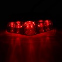 DC12V Red LED Universal Motorcycle ATV Dirt Bike Brake Stop Running Tail Light Without Bracket