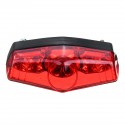 DC12V Red LED Universal Motorcycle ATV Dirt Bike Brake Stop Running Tail Light Without Bracket