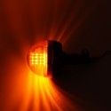 LED Rotating Flashing Amber Beacon Boat Truck Tractor Warning Light DC12-24V IP65